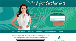 Desktop Screenshot of findyourcreativevoice.com